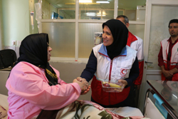 بازدید هلال احمر از بیمارستان